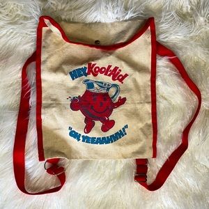 Vintage Koolaid Man Canvas Bag with Dual Straps